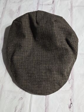 Country Gentleman Brown Houndstooth Newsboy Cap
